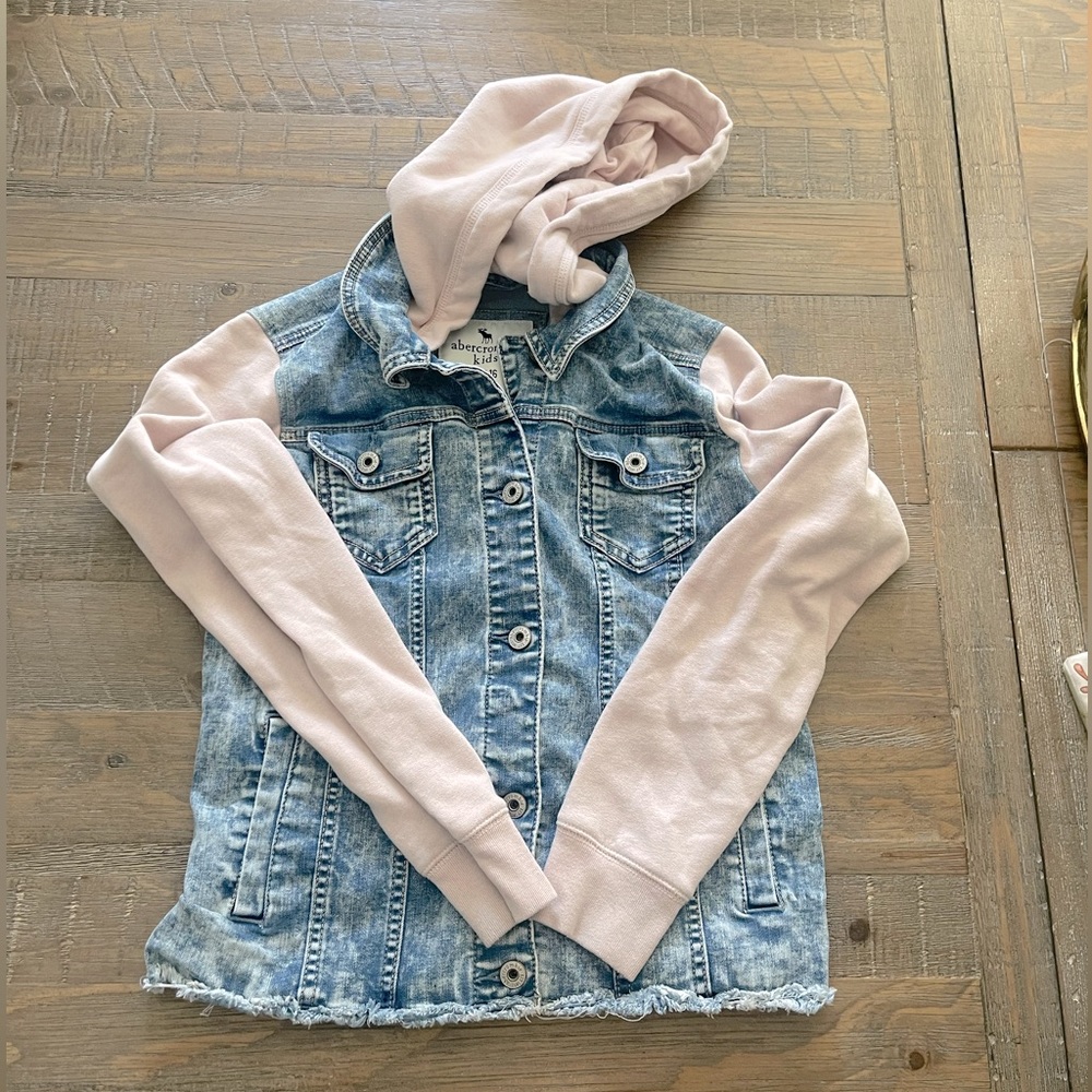 Abercrombie Kids Denim and Fleece Jacket